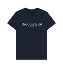 Load image into Gallery viewer, Navy Blue Printed T-shirt Front
