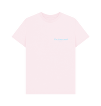 Load image into Gallery viewer, Pink Unisex Baby Blue Small Logo T-Shirt
