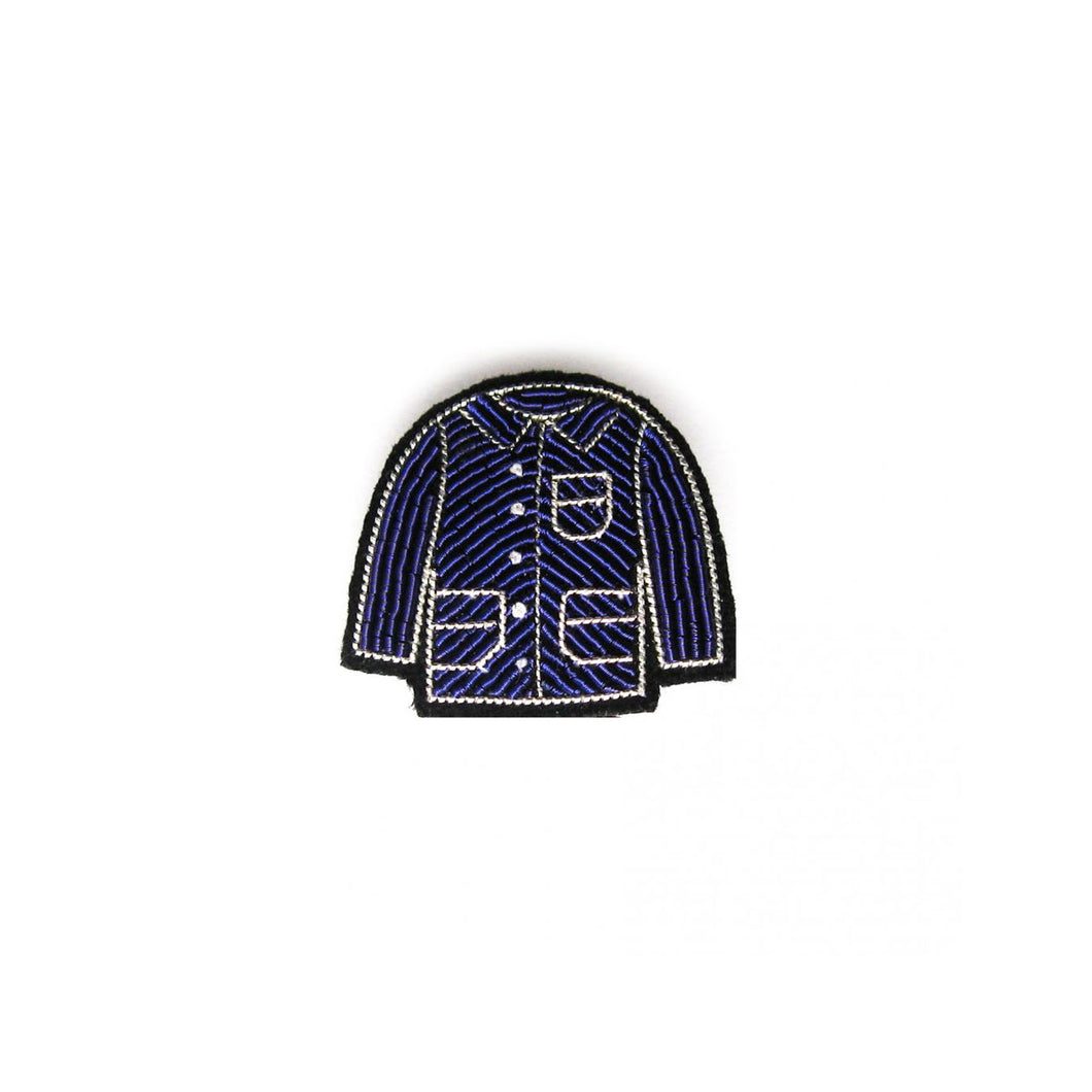 Brooch Blue Painters Jacket