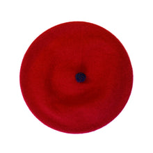 Load image into Gallery viewer, Pom Pom Beret Scarlet
