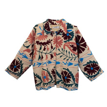 Load image into Gallery viewer, Floral patterned jacket on a white background
