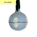 Hand Painted Bauble Blue
