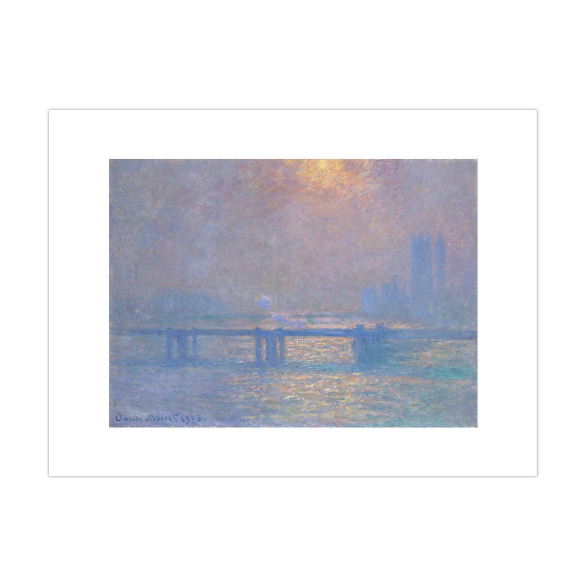 Charing Cross Bridge. The Thames