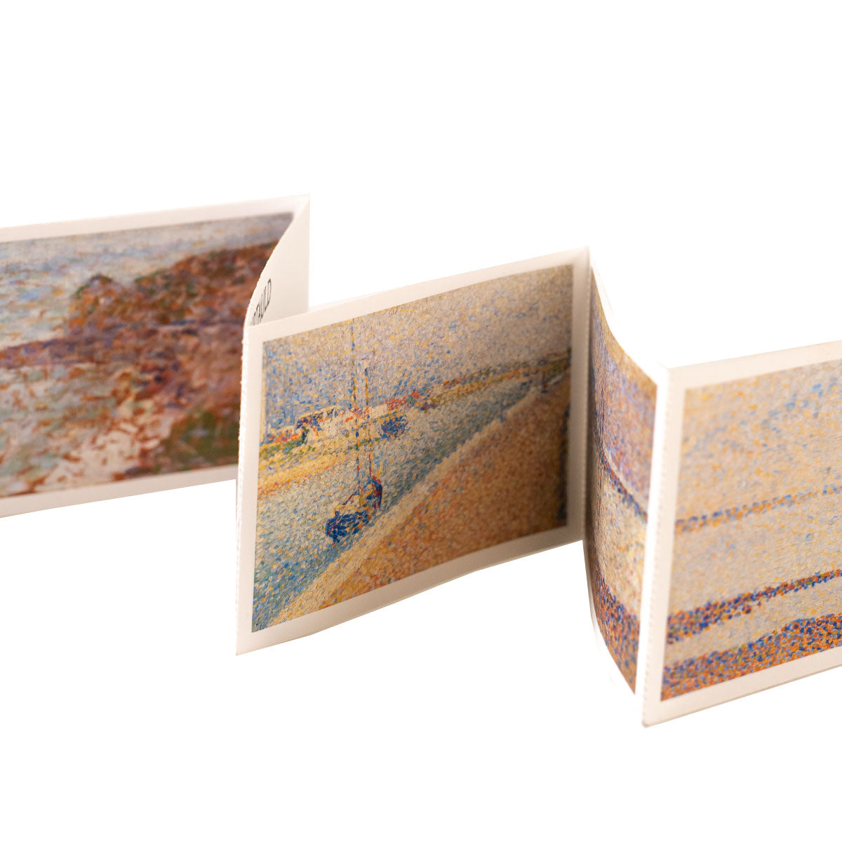 Concertina Postcard Pack Seurat's Travel Box Sketches