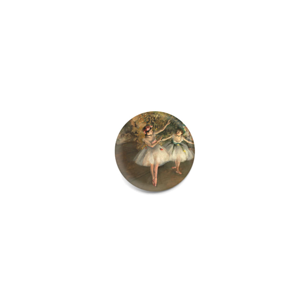 Button Badge Two Dancers on a Stage