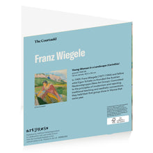 Load image into Gallery viewer, Greetings Card Wiegele Young Woman Landscape

