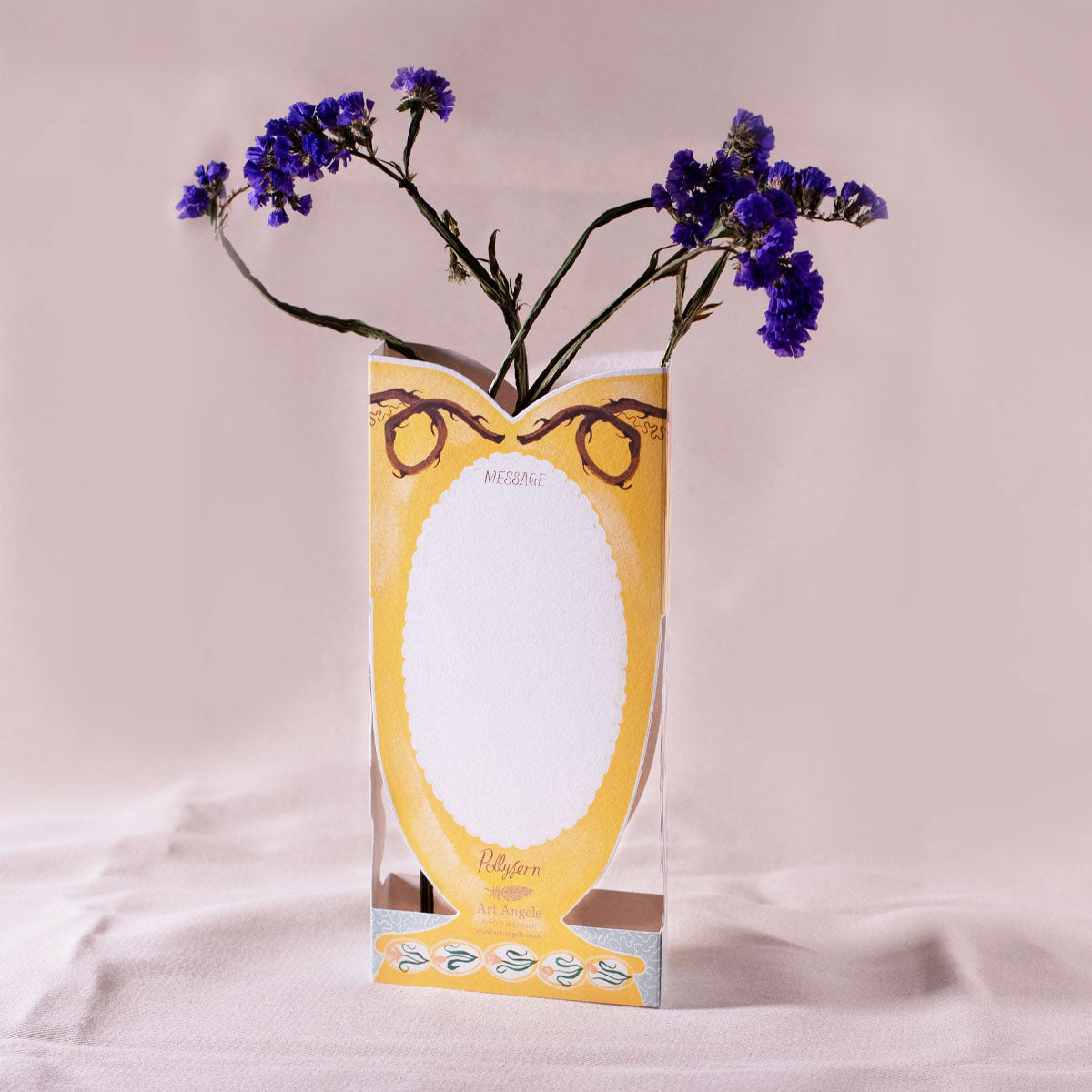 Greetings Card Finches and Folly