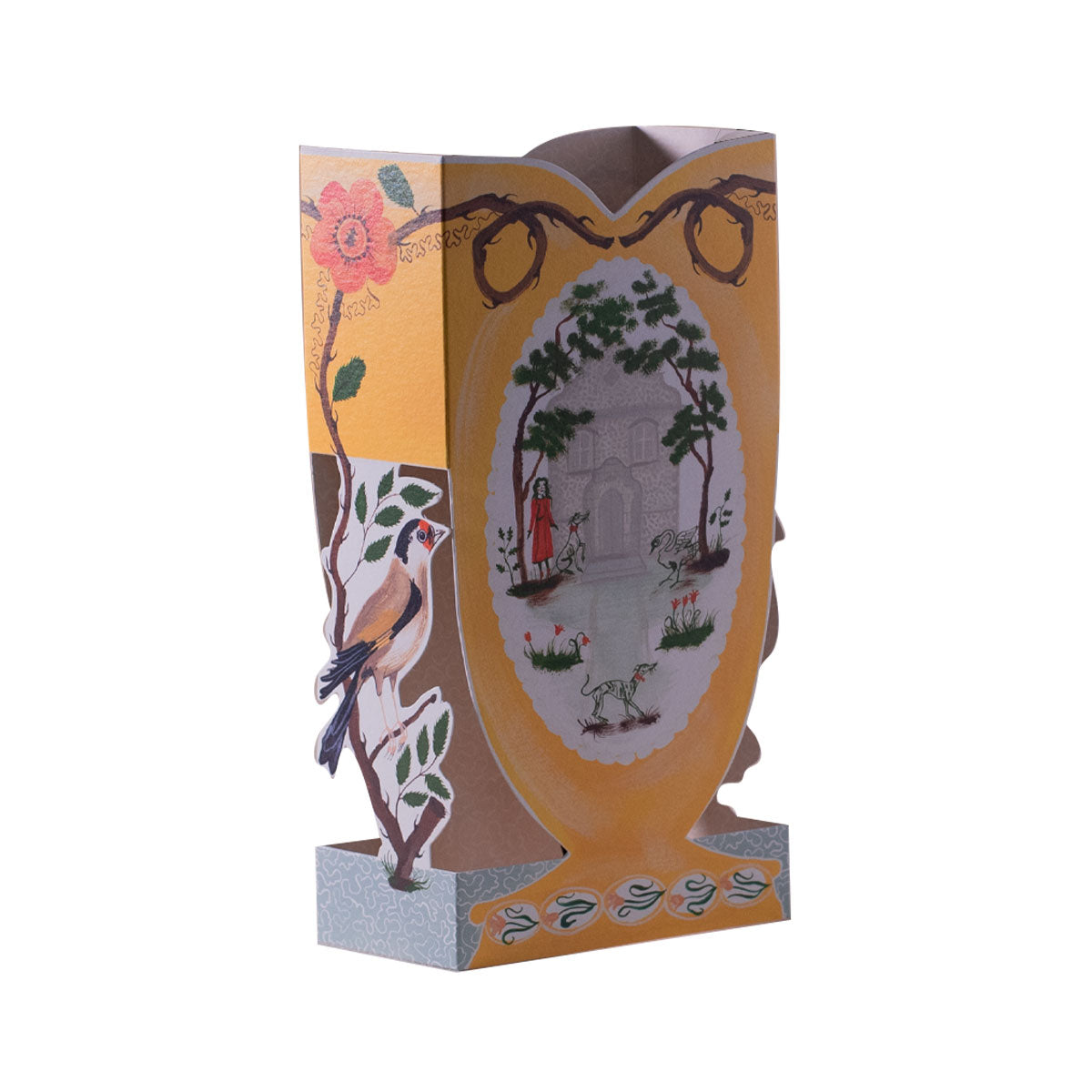 Greetings Card Finches and Folly