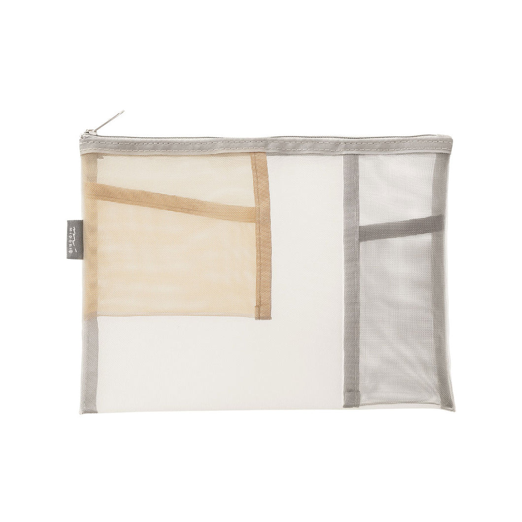 Pouch Mesh Gray Pen & Tool