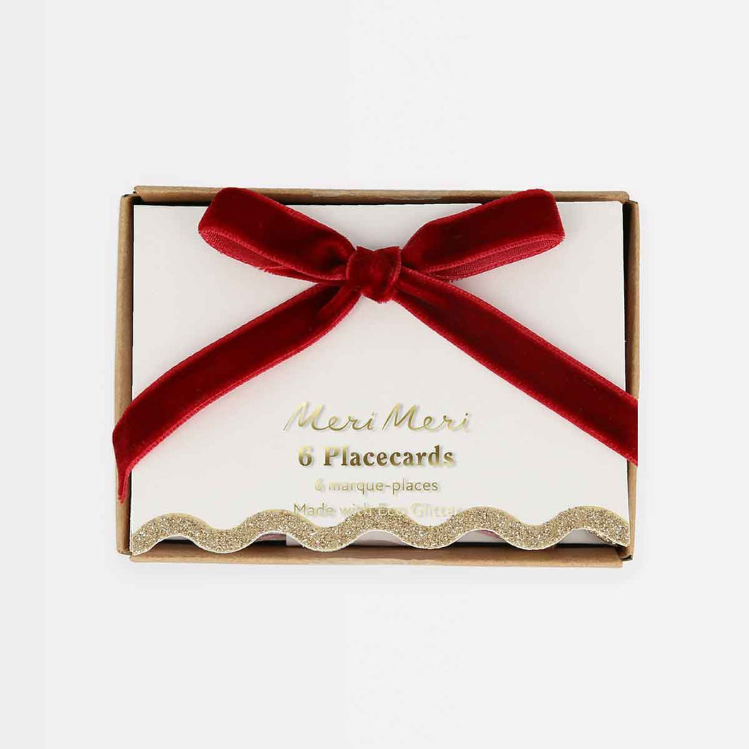 Place Cards Velvet Bow
