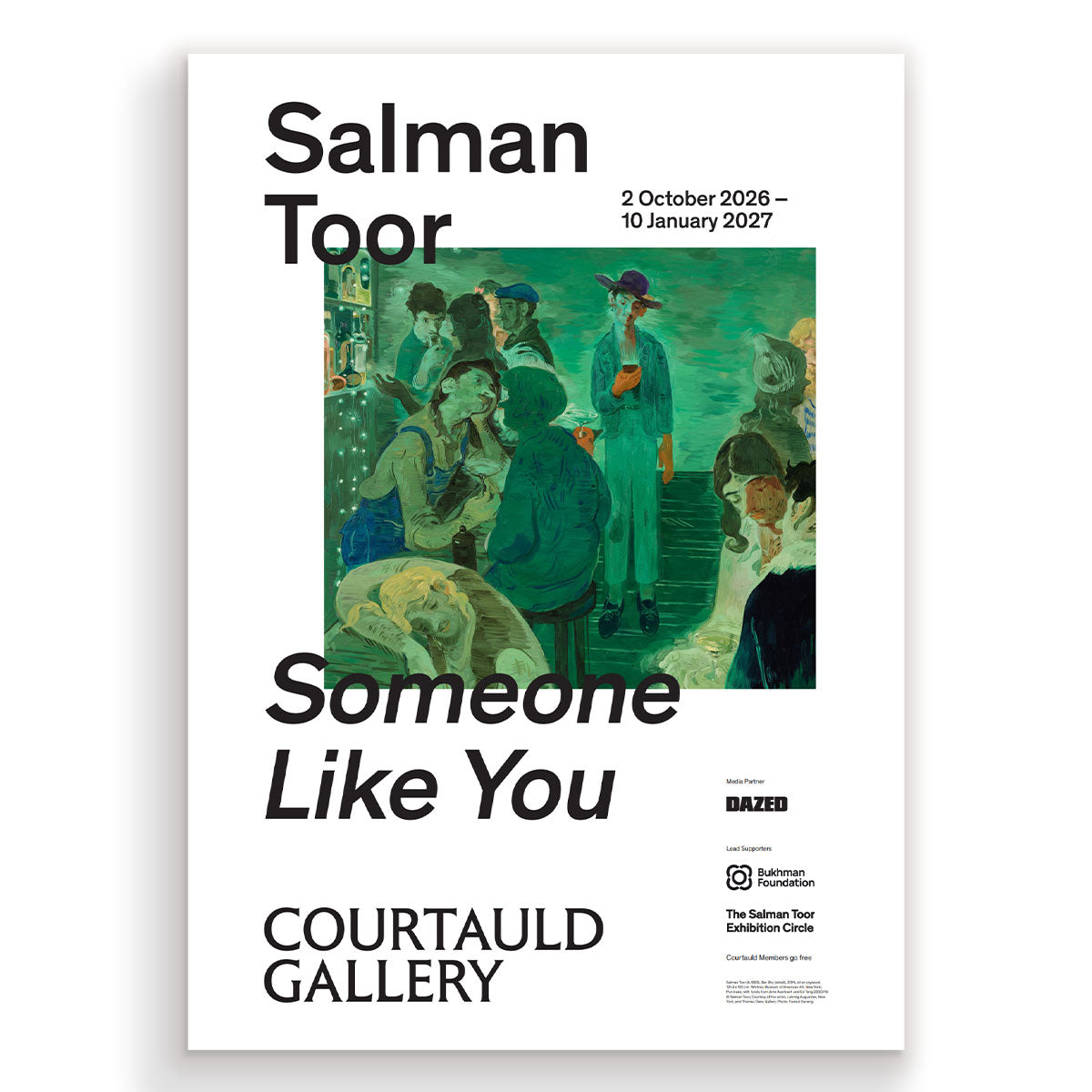 Exhibition Poster Salman Toor