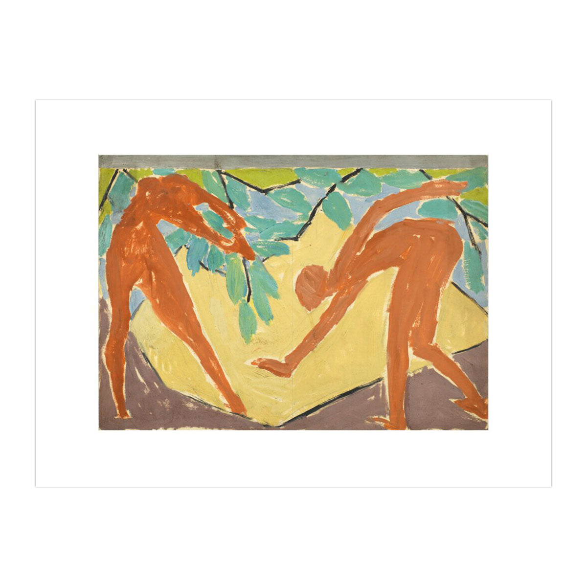 Design for a folding screen - Adam and Eve