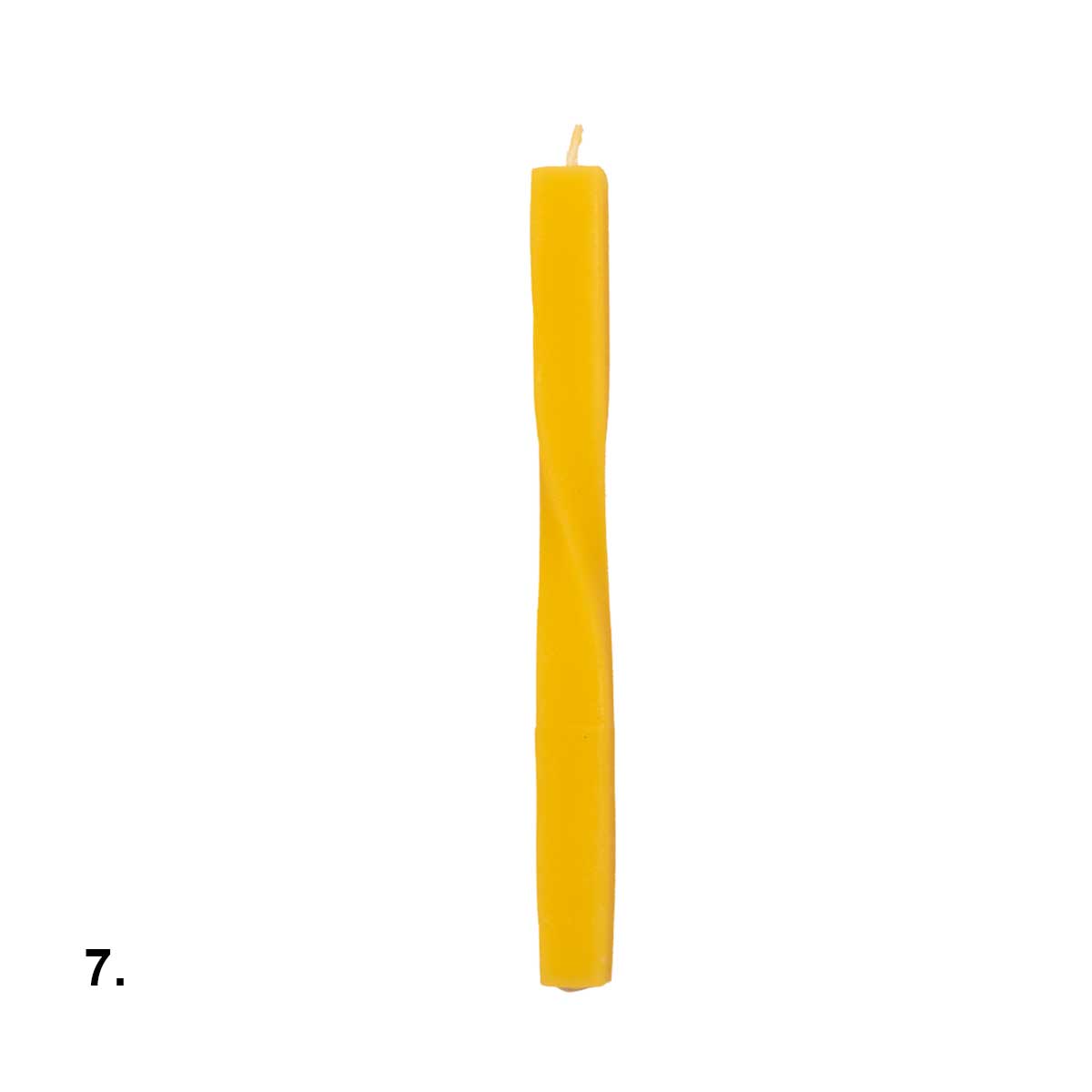Beeswax Yellow Dinner Candle Assorted