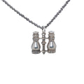 Vintage Silver Binoculars Charm