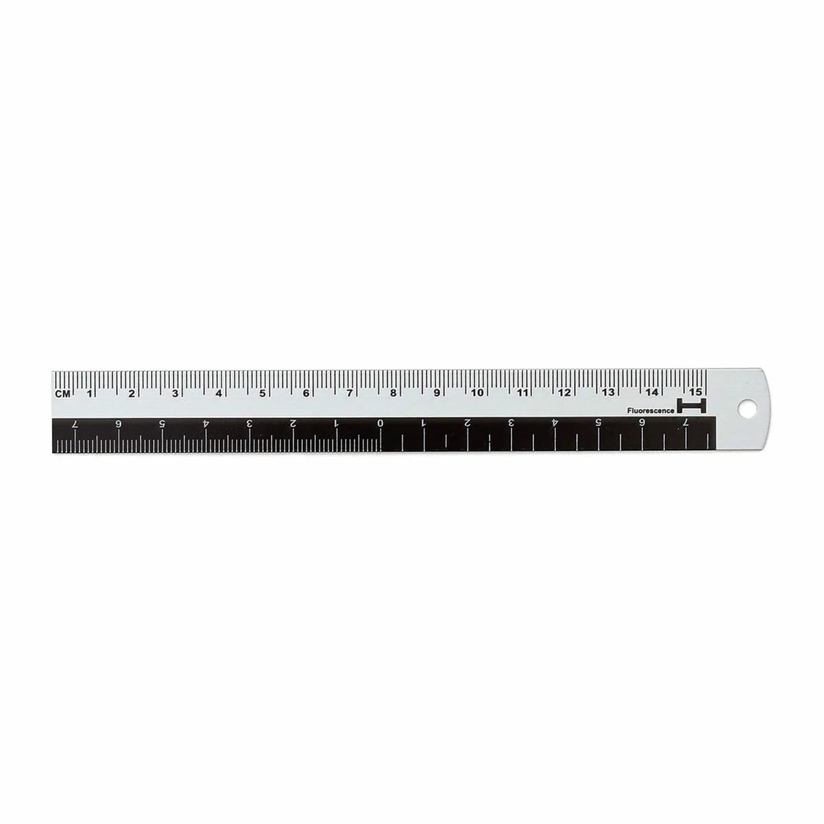 Ruler Black Stripe Aluminium Hightide15cm