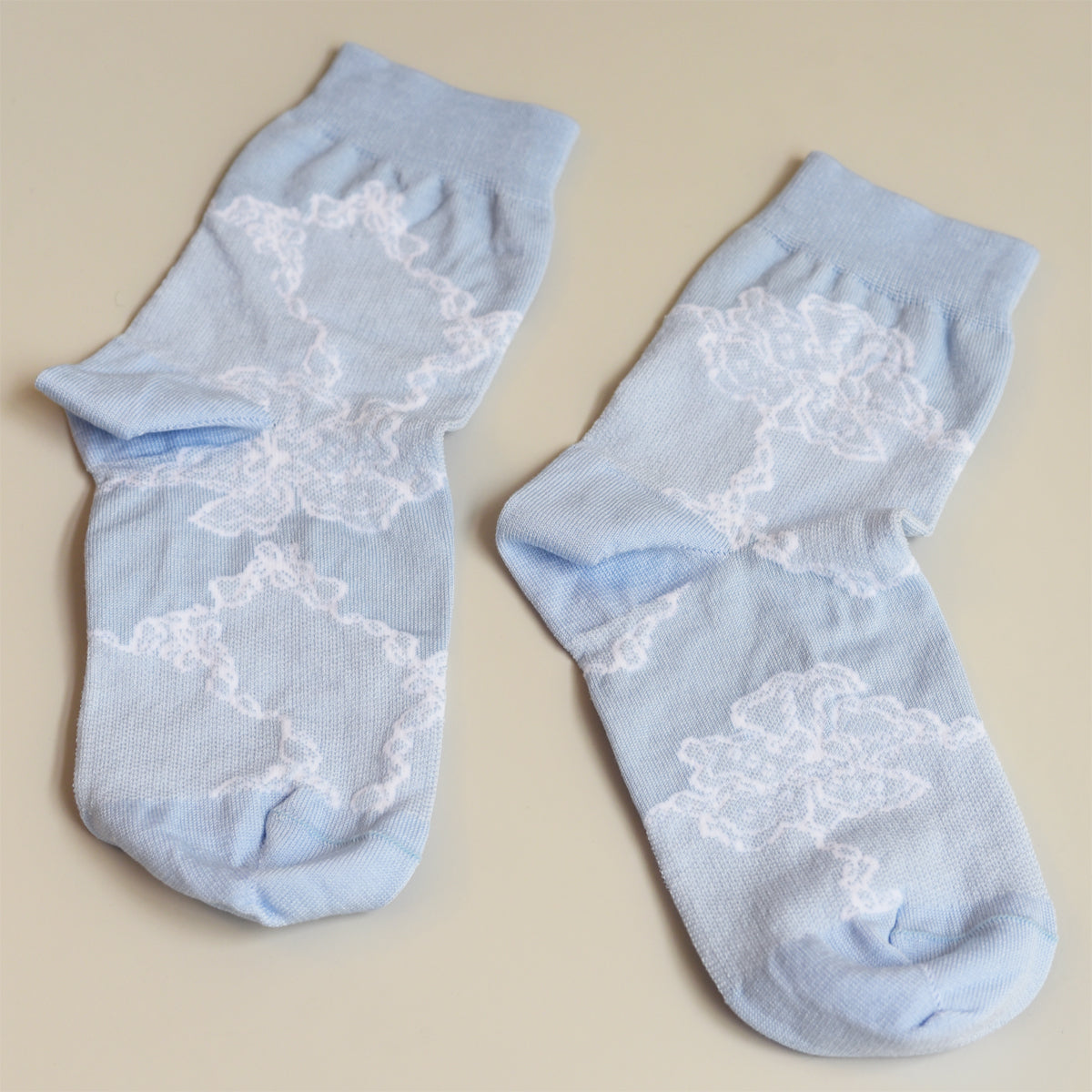 Socks Light Blue Lace