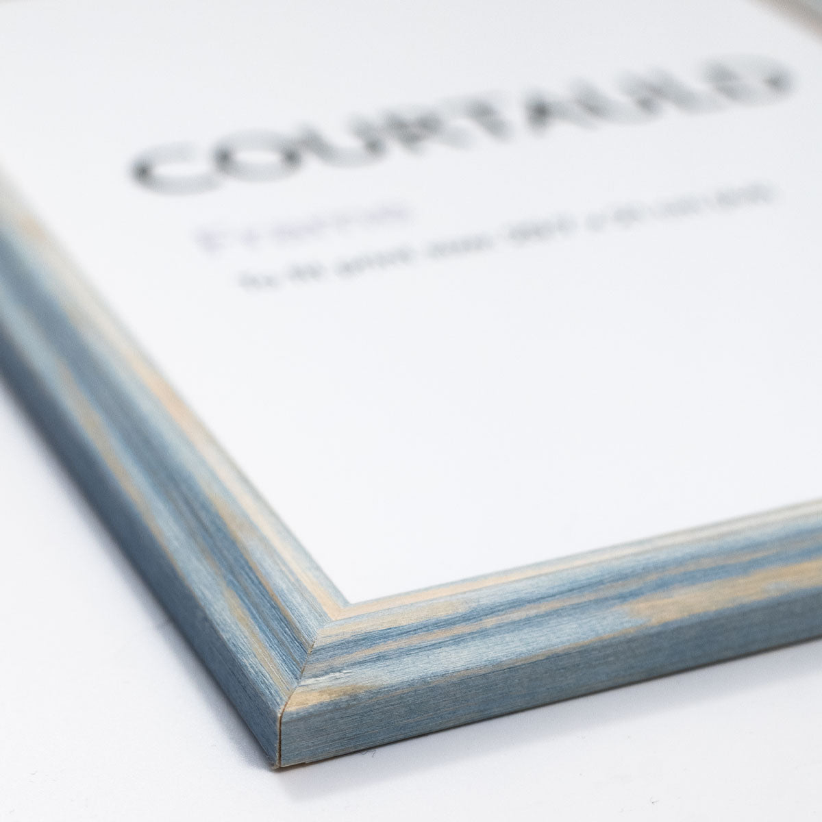 Frame A4 Distressed Pale Blue