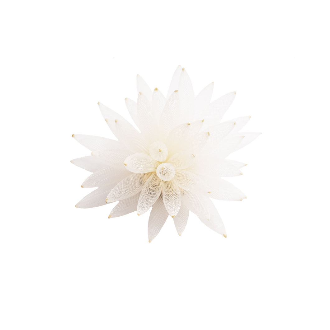 Brooch Aura White Mesh