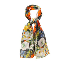 Load image into Gallery viewer, Cezanne Flowers Silk Scarf
