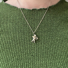 Load image into Gallery viewer, Vintage Sterling Silver Cherub Cupid Charm with Bow and Arrow
