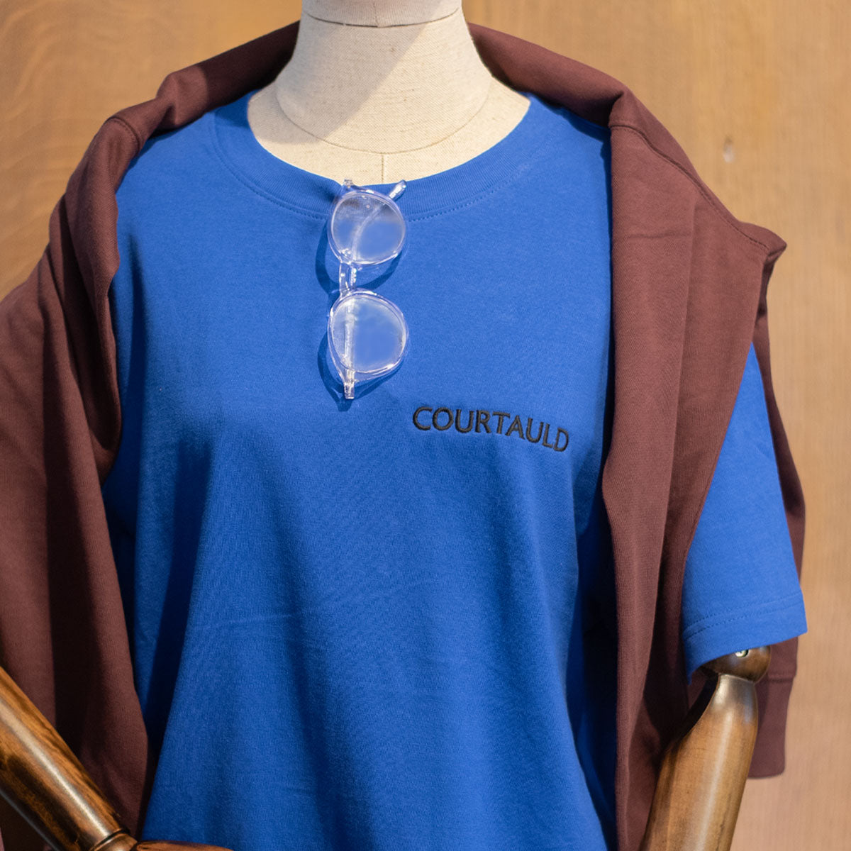 Courtauld Embroidered T-Shirt Blue S