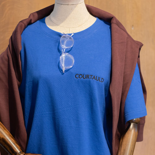 Courtauld Embroidered T-Shirt Blue L
