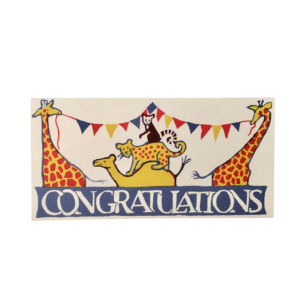 Greetings Card Congratulations Circus