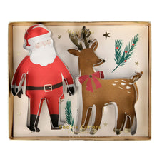 Load image into Gallery viewer, Cookie Cutter Father Christmas &amp; Reindeer
