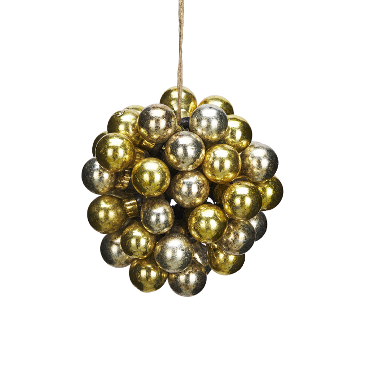 Ornament Silver and Gold Glass Balls