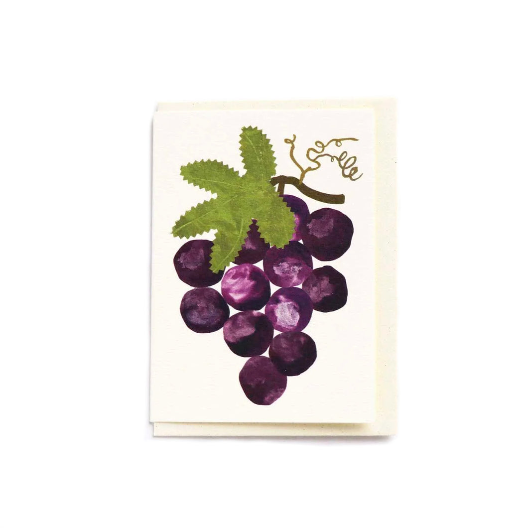 Greetings Card Mini Grapes