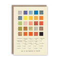 Greetings Card Vintage Meanings of Colours