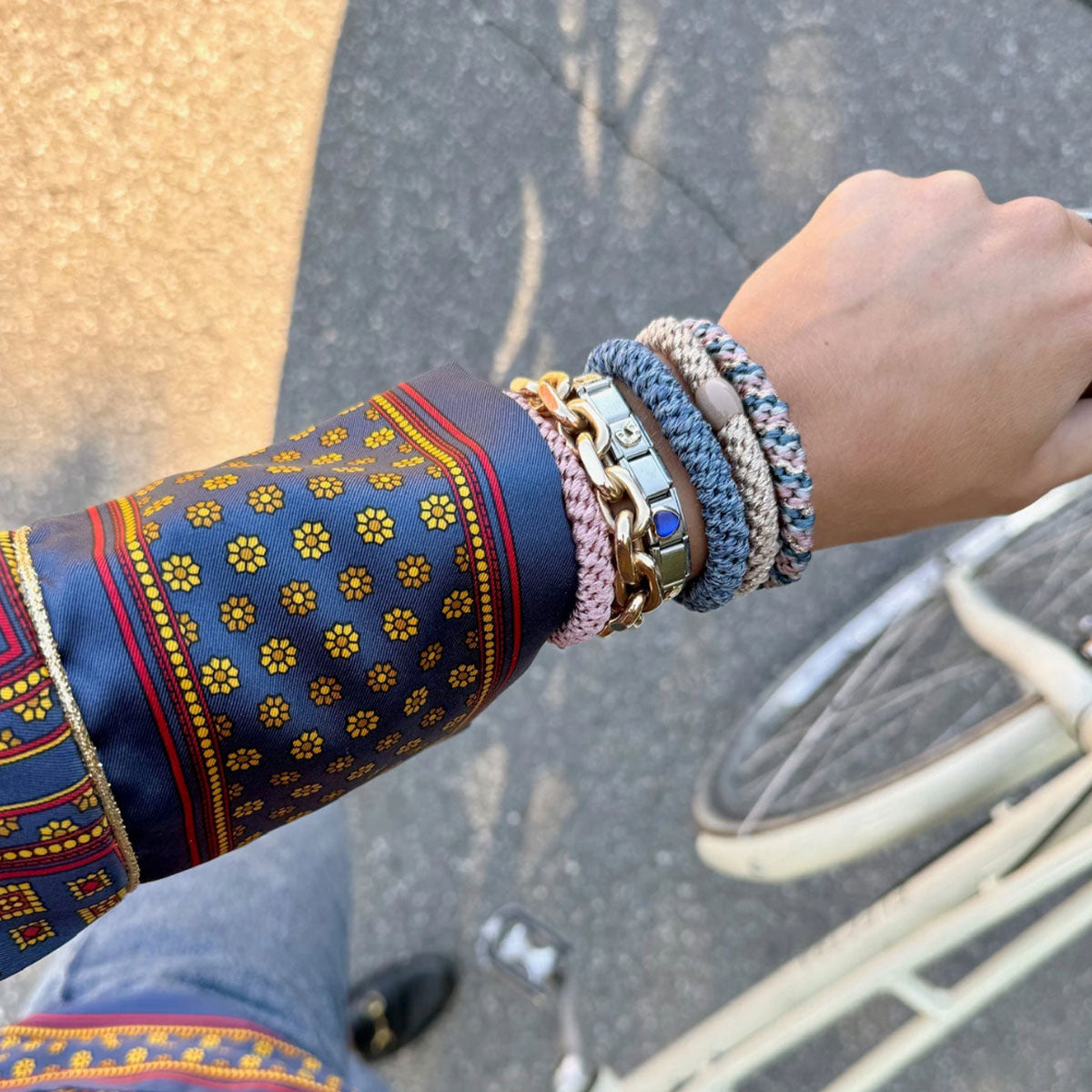 Hairband Lilac & Blue Glitter