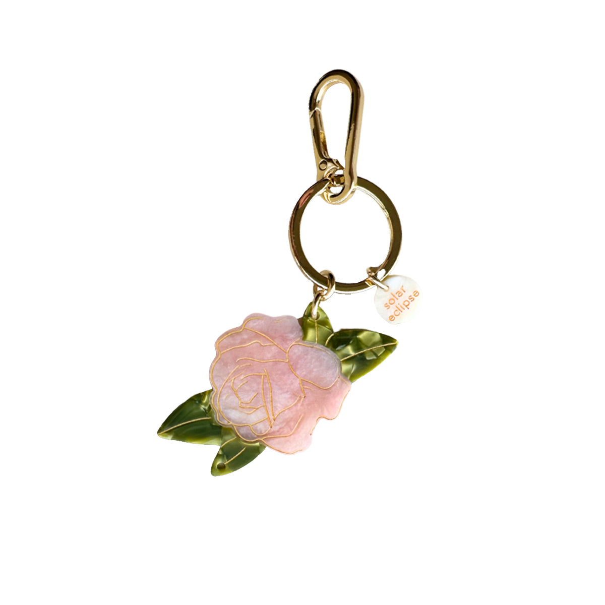Keyring Flower Pink & Green