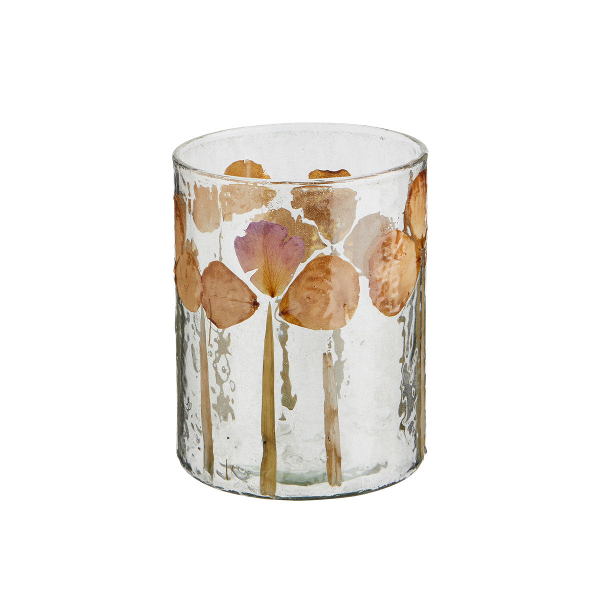 Glass Large with Dried Flowers