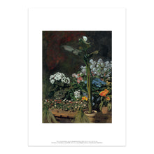 Load image into Gallery viewer, Mounted Print A4 Renoir Lily and Plants
