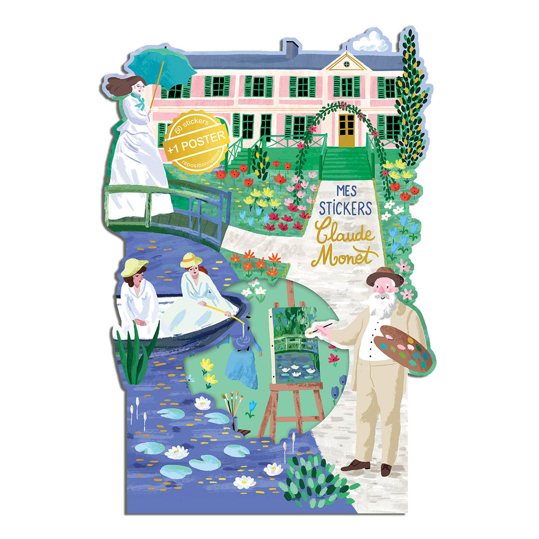 Sticker and Poster Set Monet's Garden