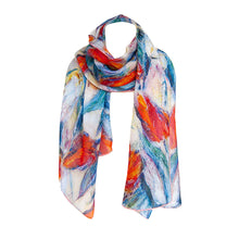 Load image into Gallery viewer, Monet Tulips Chiffon Scarf
