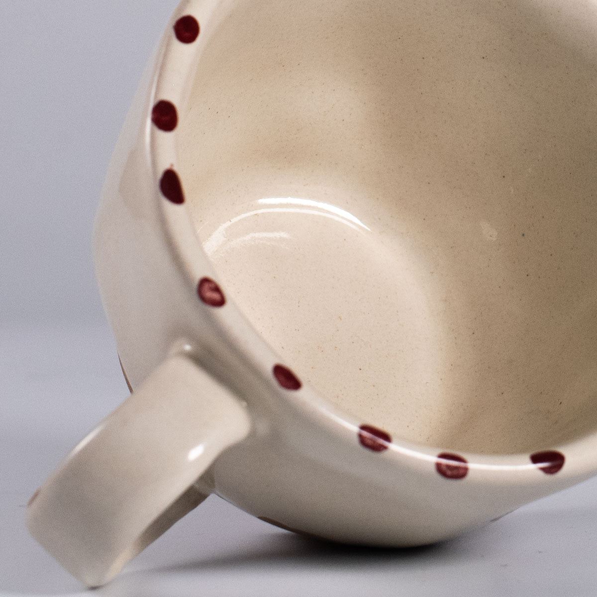 Mug Hand Painted Botanic Taupe