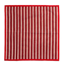 Load image into Gallery viewer, Napkin Set of 2 Crimson Blush Stripe
