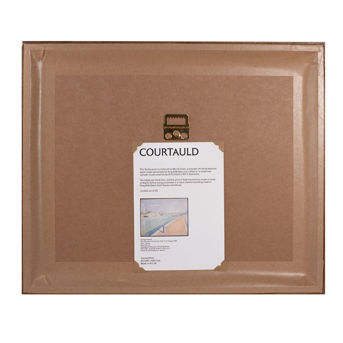 Limited Framed Print Seurat The Channel of Gravelines: Petit-Fort-Philippe