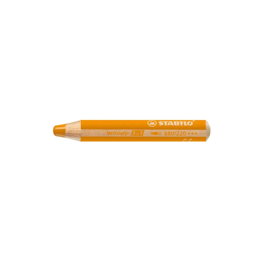 Pencil STABILO Woody 3 in 1 Orange