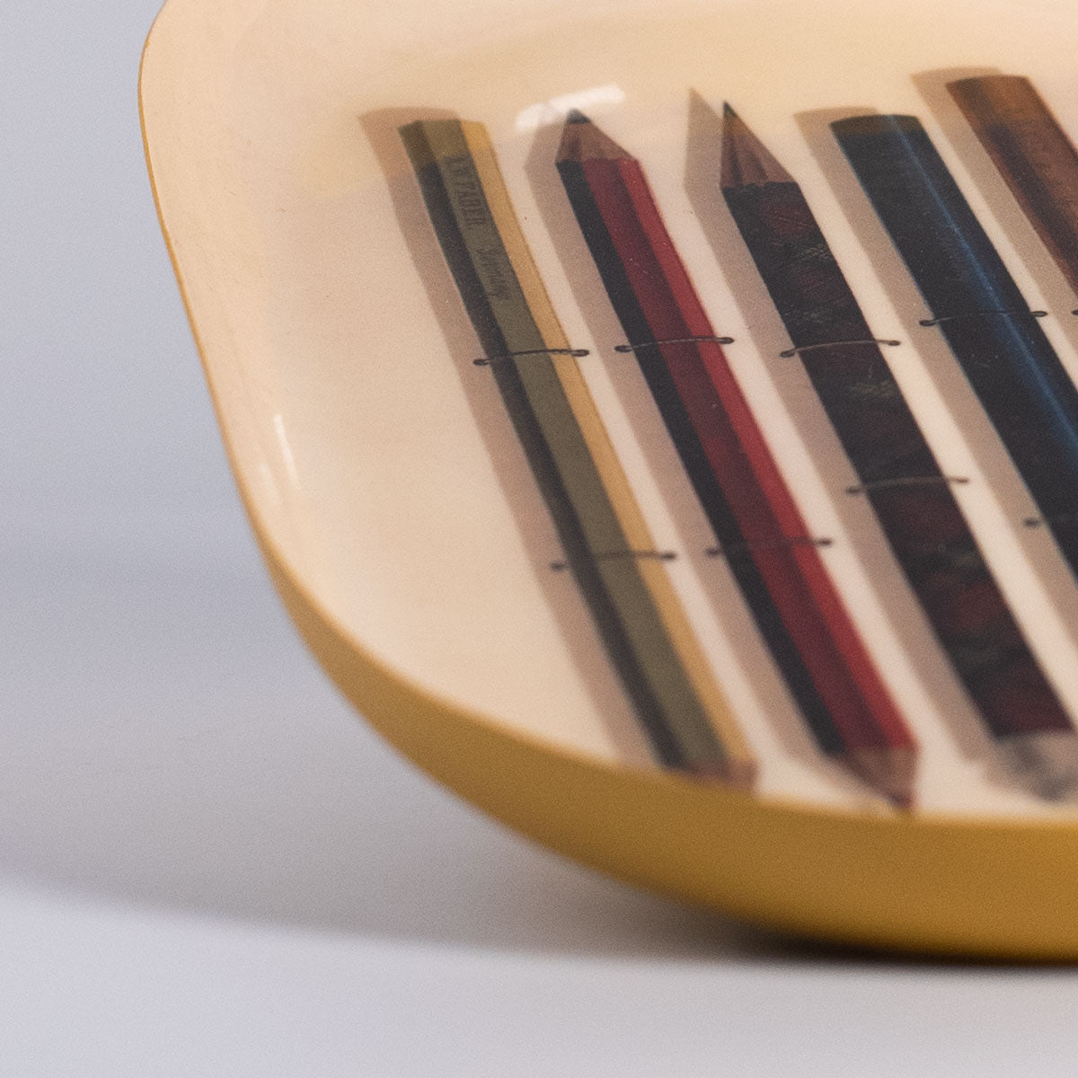 Enamel Tray Vintage Pencils