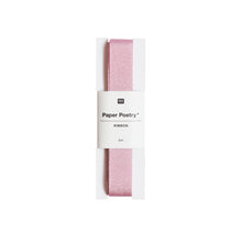 Load image into Gallery viewer, Ribbon Pink Lurex Grosgrain
