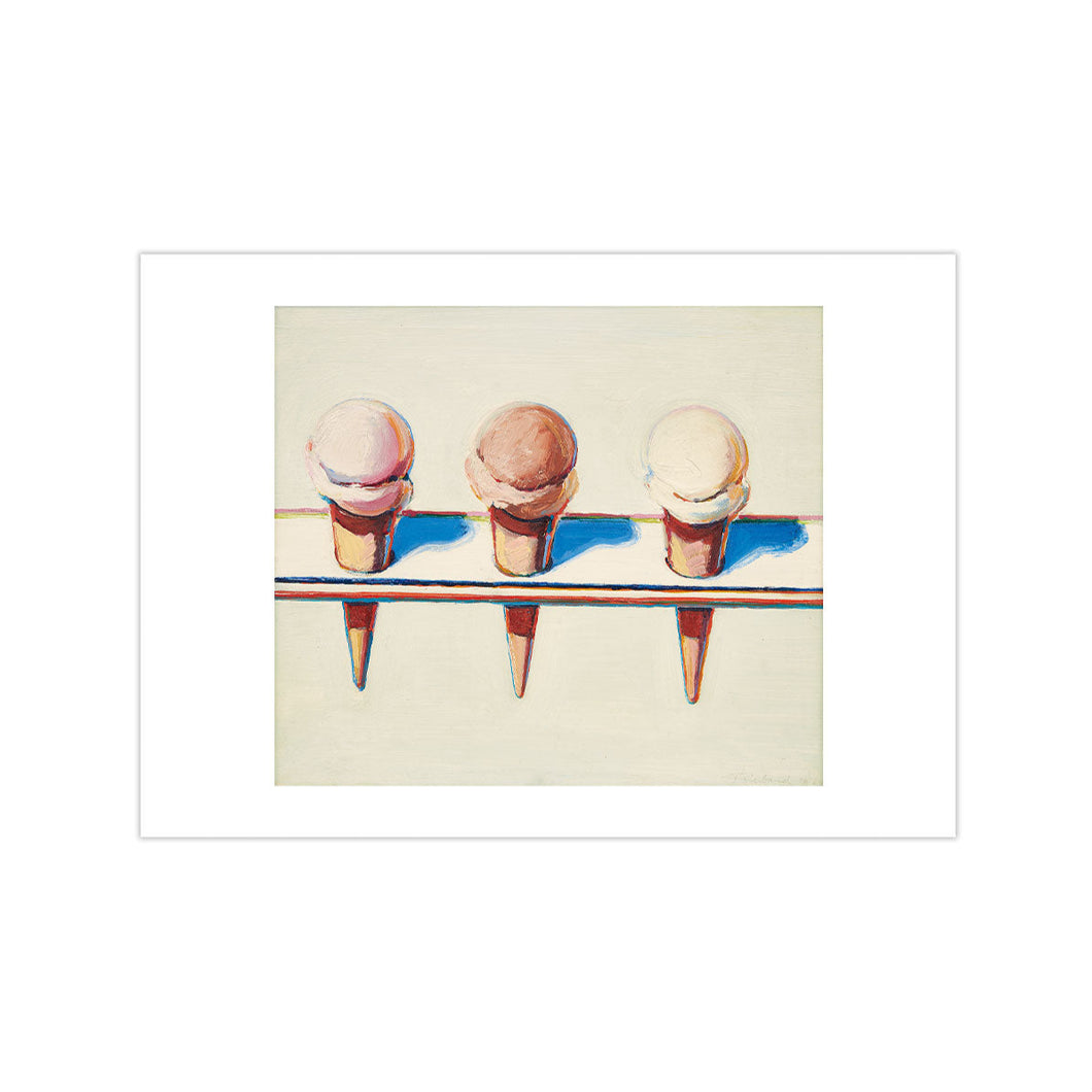 Postcard Thiebaud Three Cones