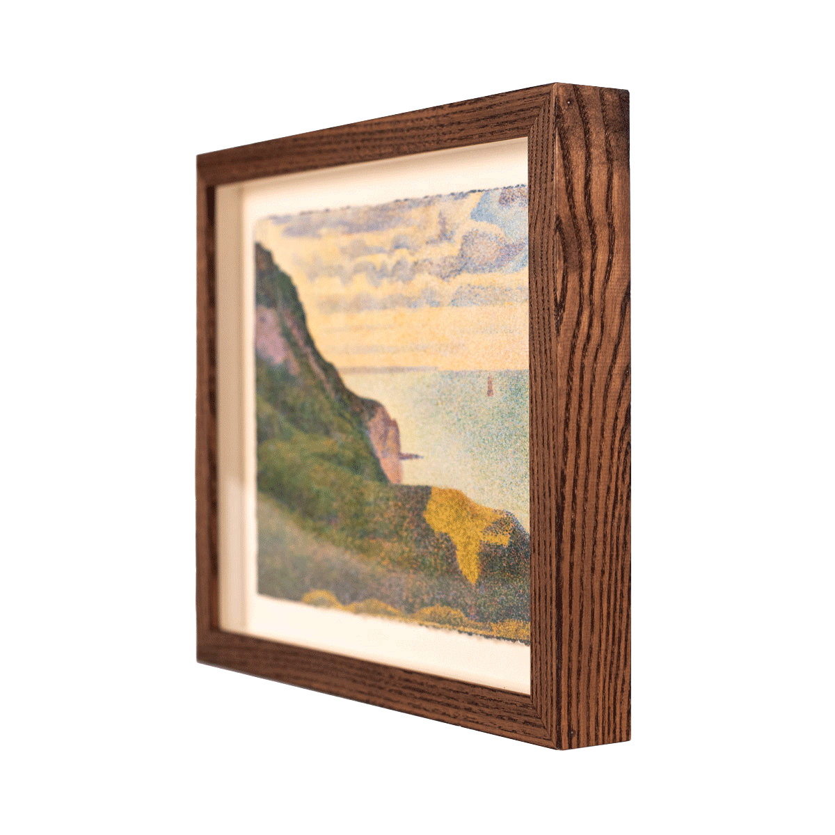Limited Framed Print Seurat The Semaphores and the Cliff