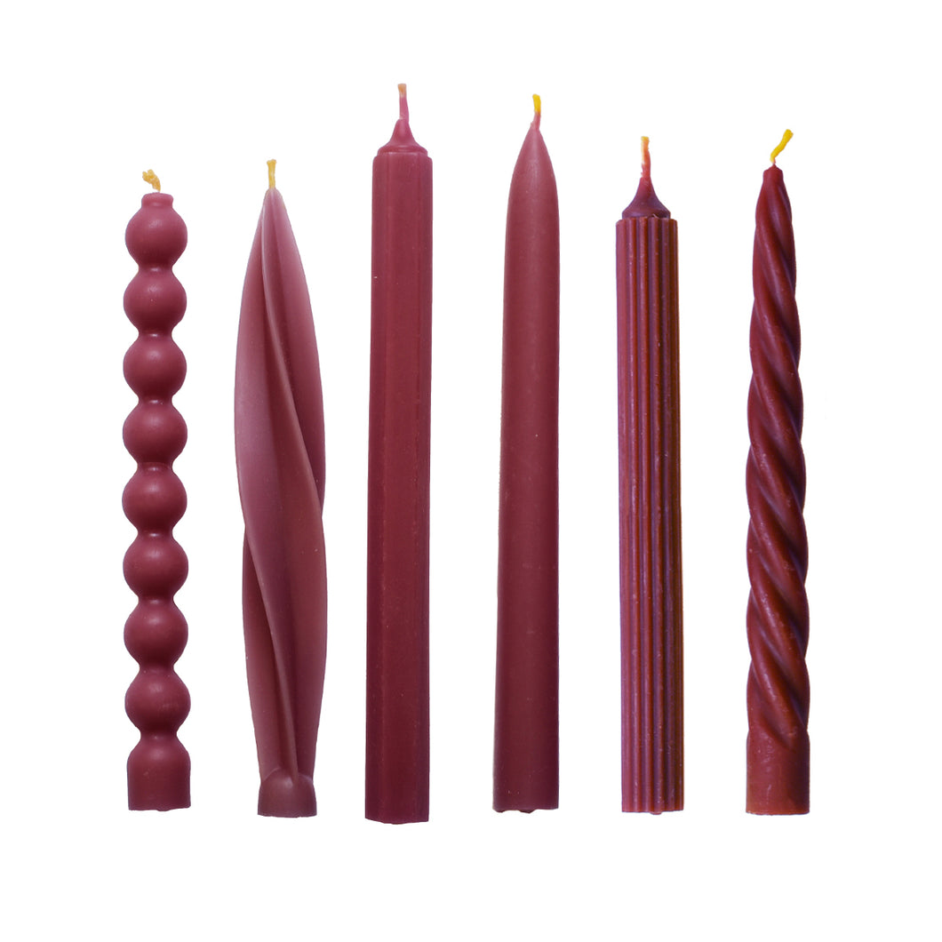 Beeswax Purple Dinner Candle Assorted