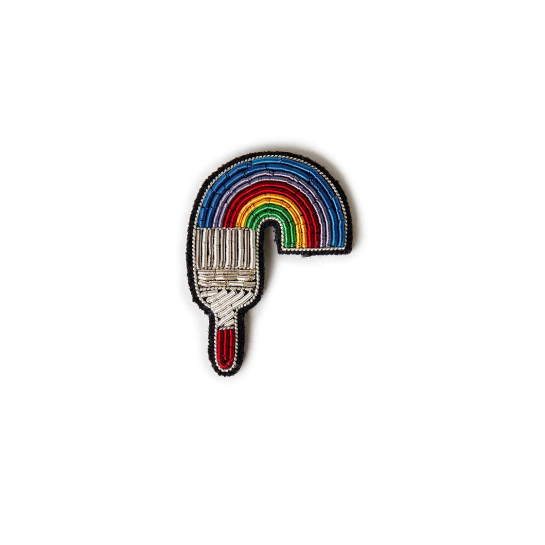 Brooch Paint Brush Rainbow