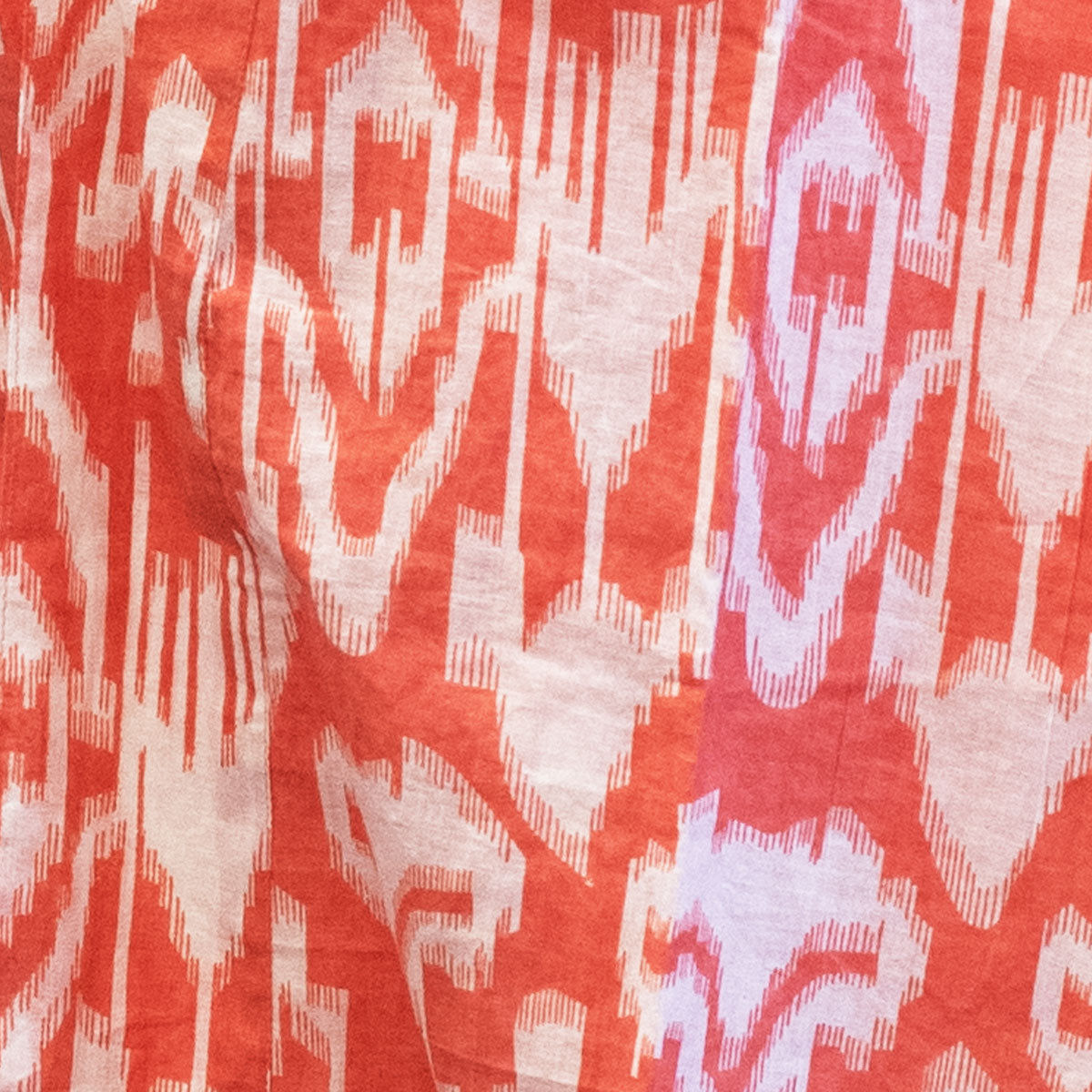 Cotton Robe Peach Ikkat