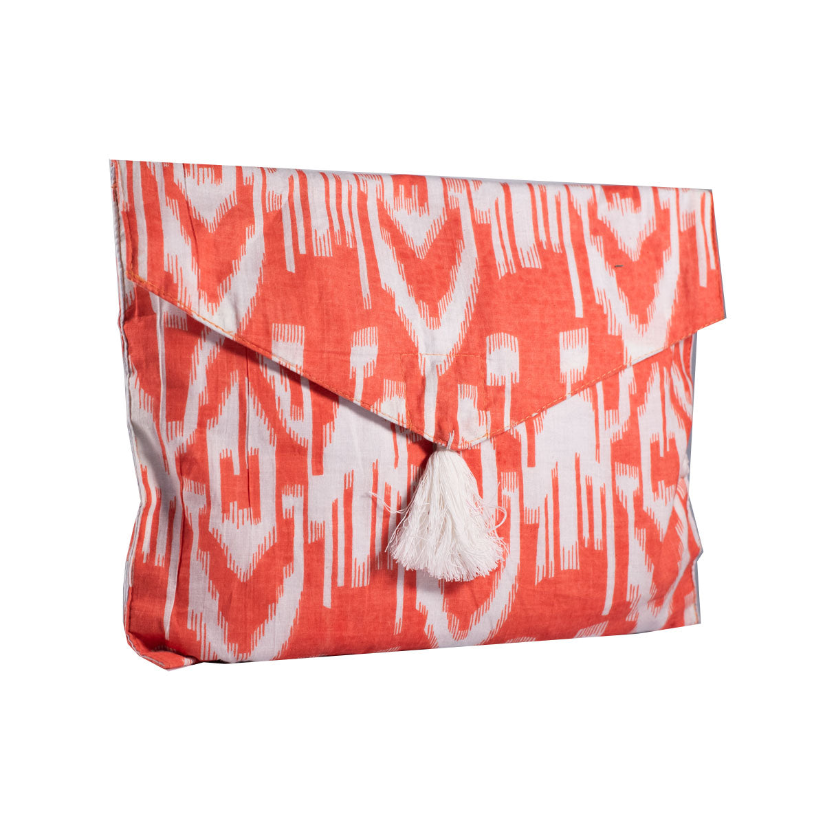 Cotton Robe Peach Ikkat