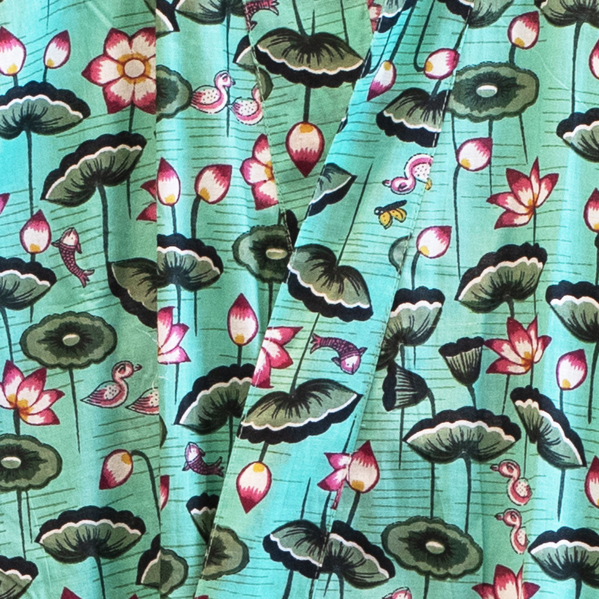 Cotton Robe Blue Lotus